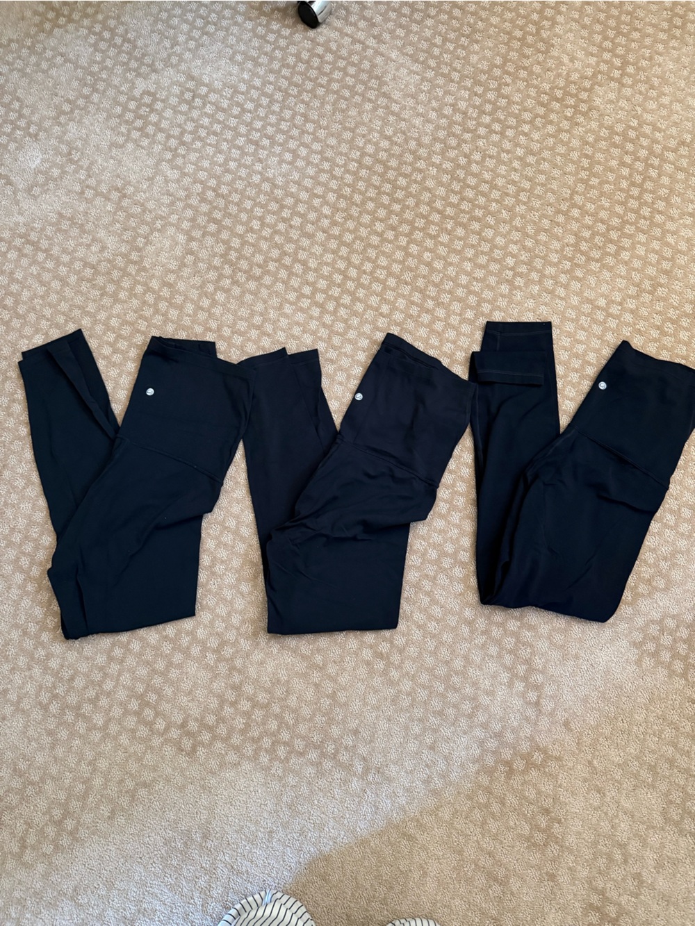 CRZ YOGA Black High-Waist Leggings - 3 pairs sold together
